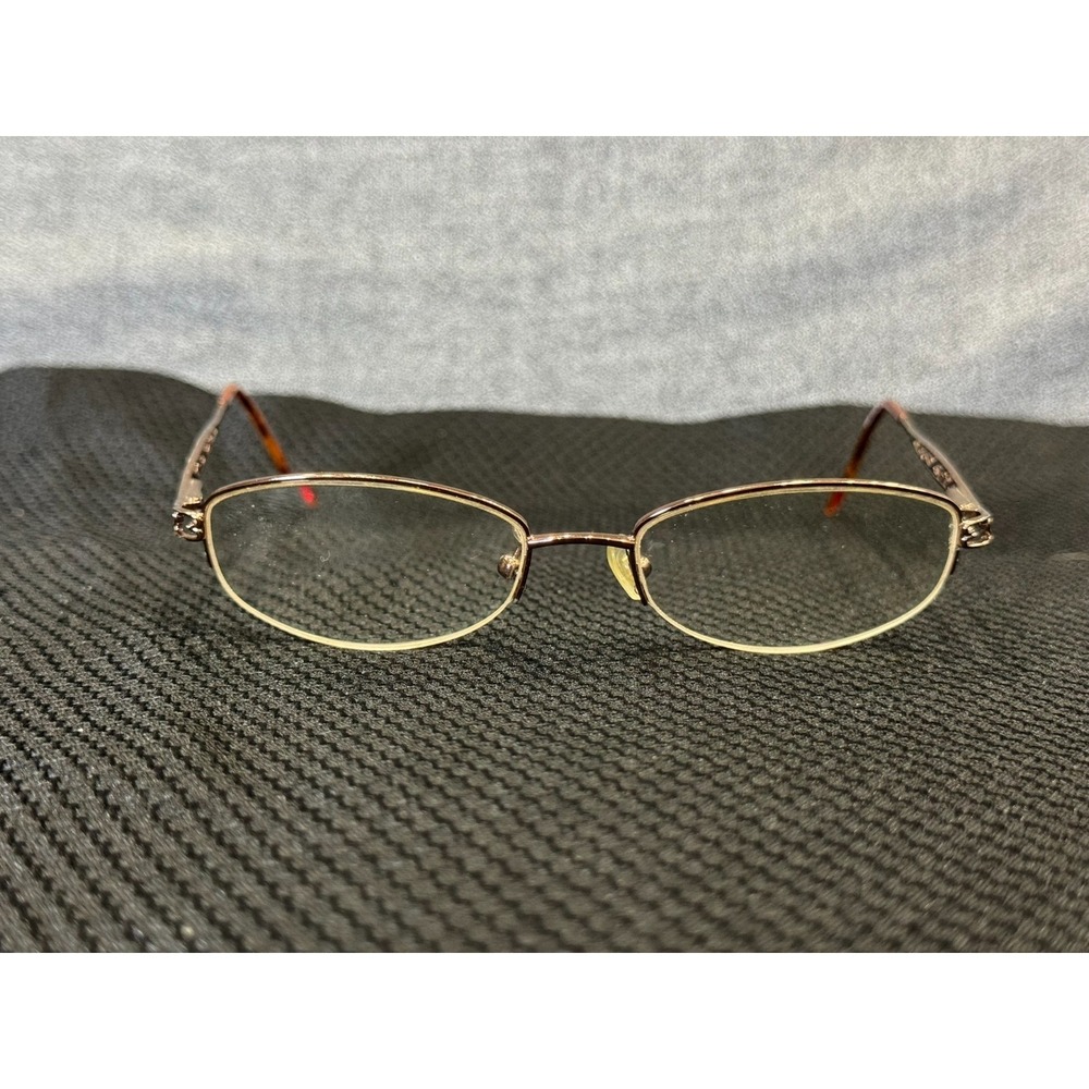 Très Jolie 119 205 Women's Gold Full Rim Oval Eyeglasses Metal Frame Only